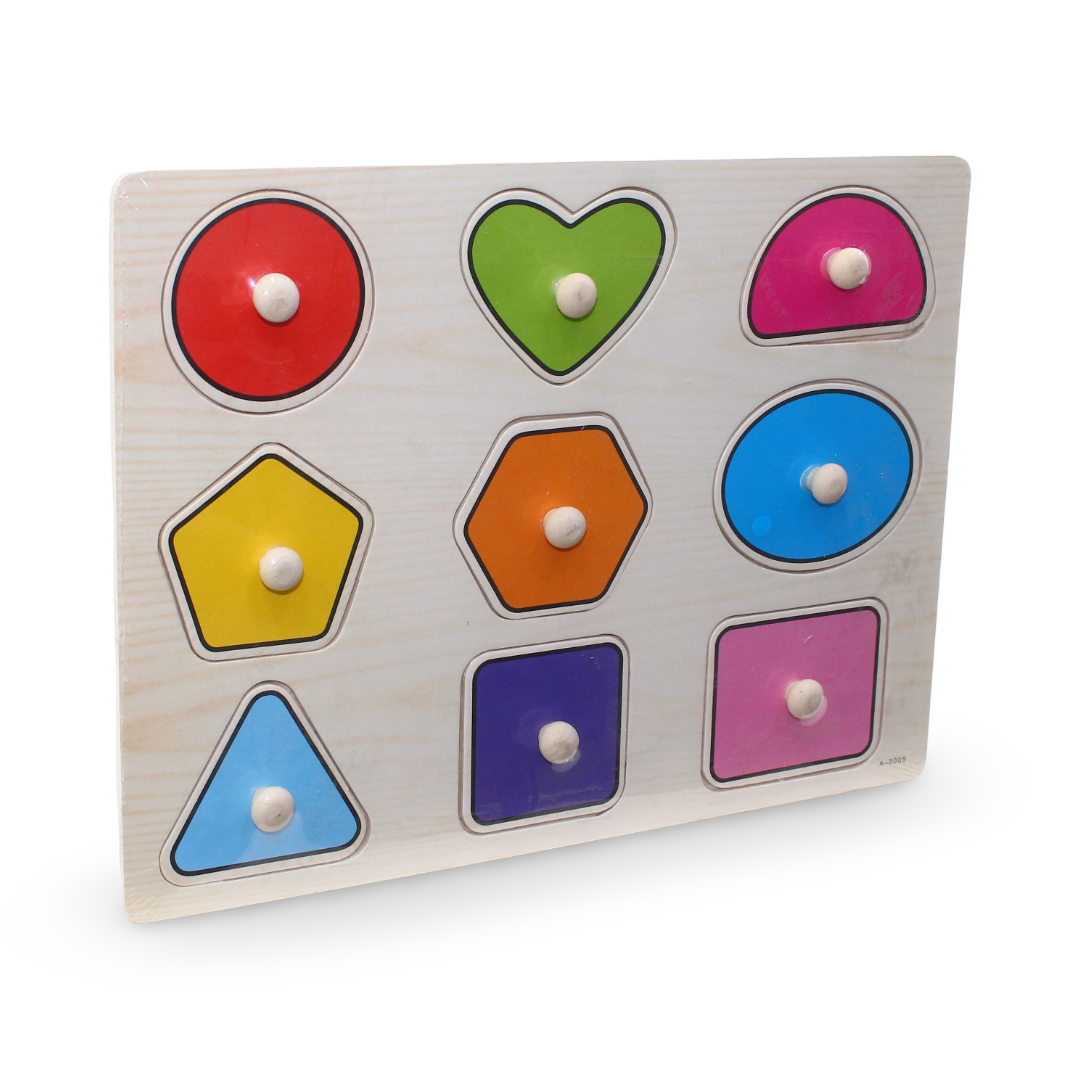 Geometric Shapes Knob Puzzle