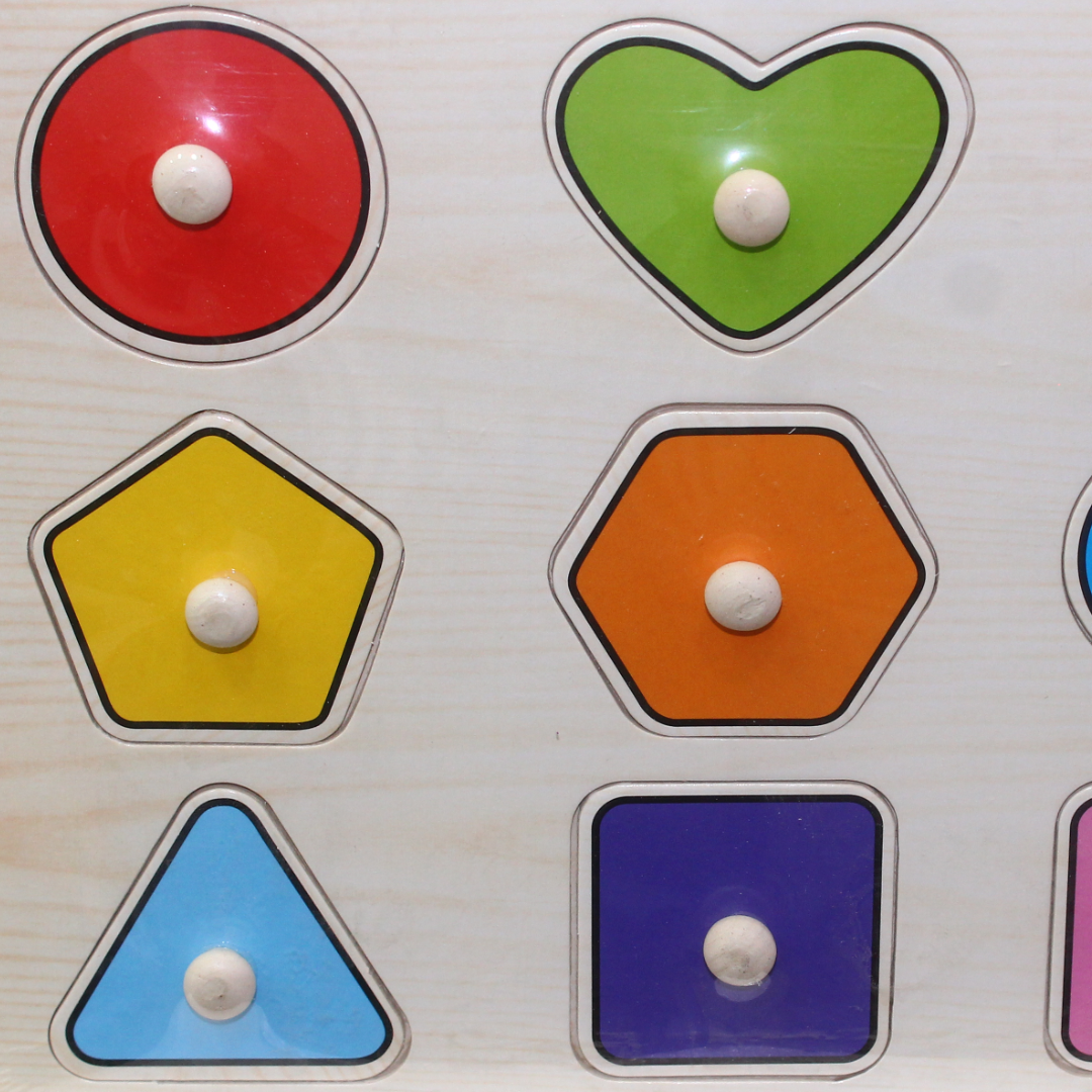Geometric Shapes Knob Puzzle