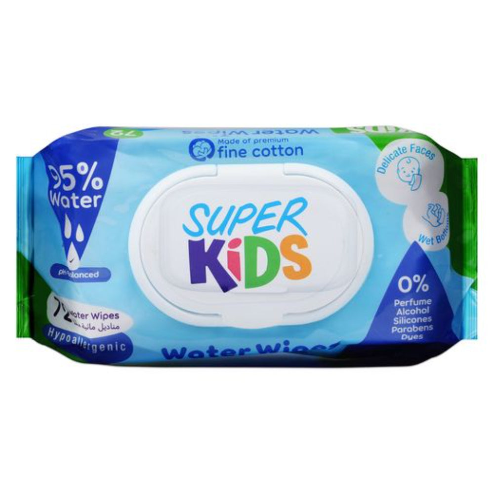 Superkids Baby Wet Wipes - 72 Pieces