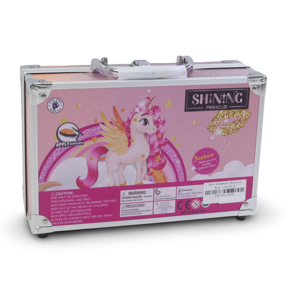 Portable Iron Box Unicorn Make-up Bag