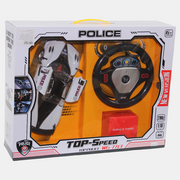 Remote Control Police Car - White