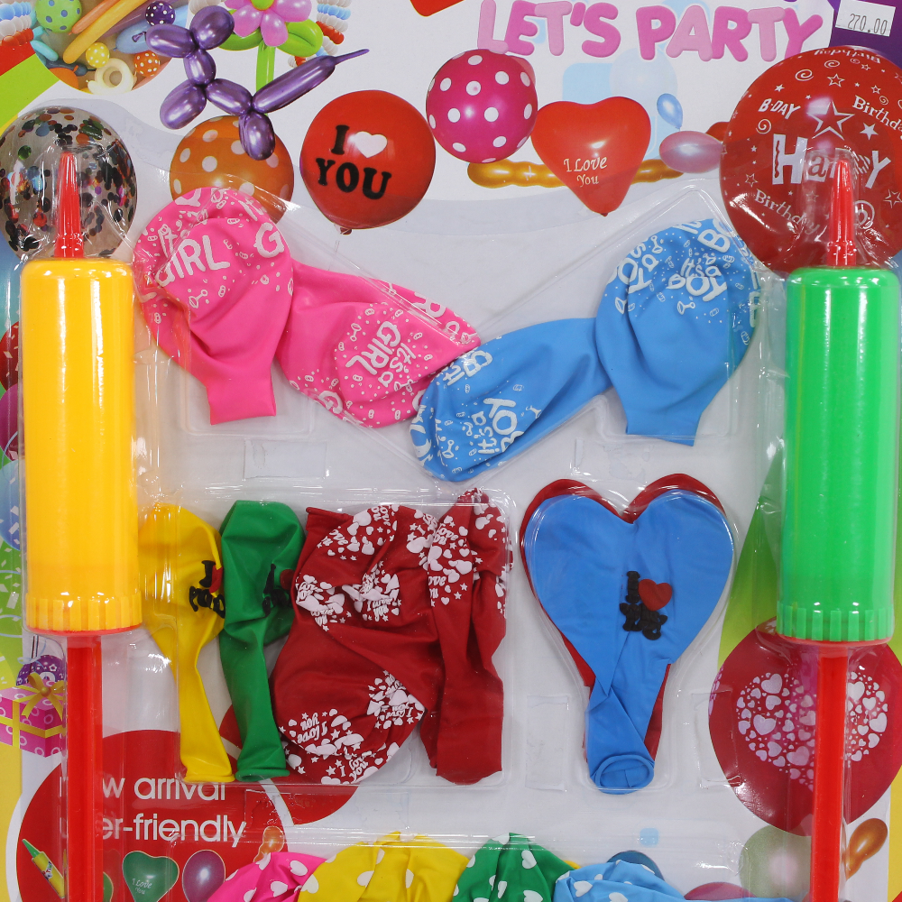 20 Mixed Balloons with 2 Pumps – Fun for All Occasions