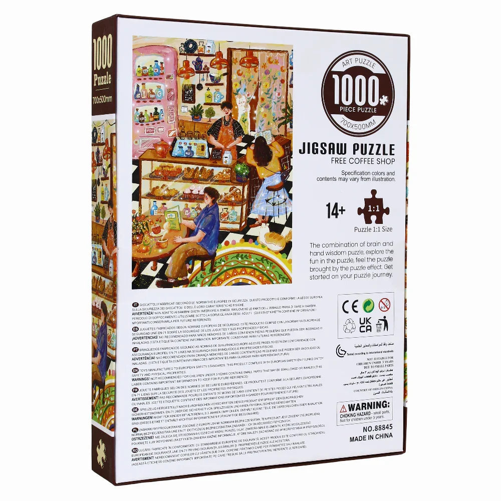 Free Coffee Shop Puzzle - 1000 Pieces