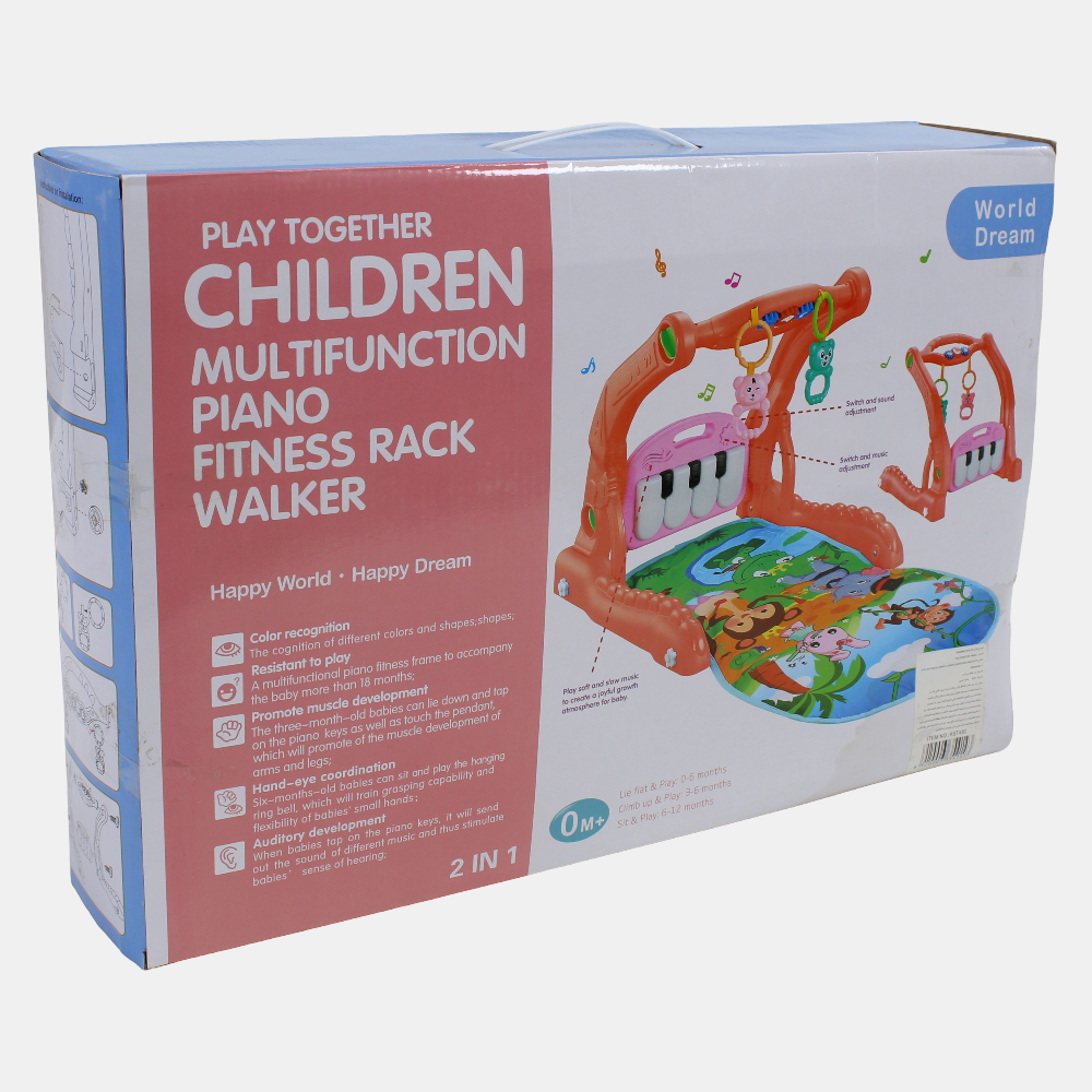 2-in-1 Children Multifunction Piano/Fitness Rack Walker