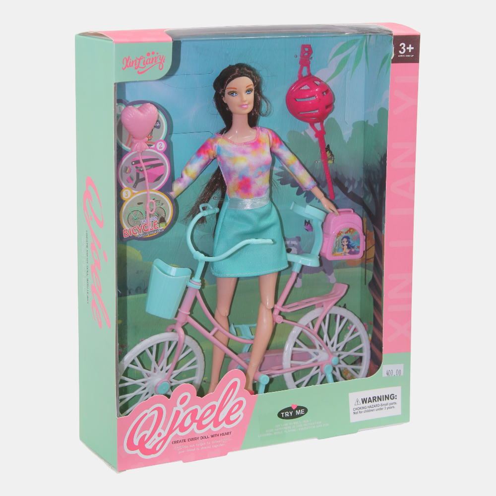 Q.Joele Articulated Doll Bike Set – Adventure Ready for Little Riders