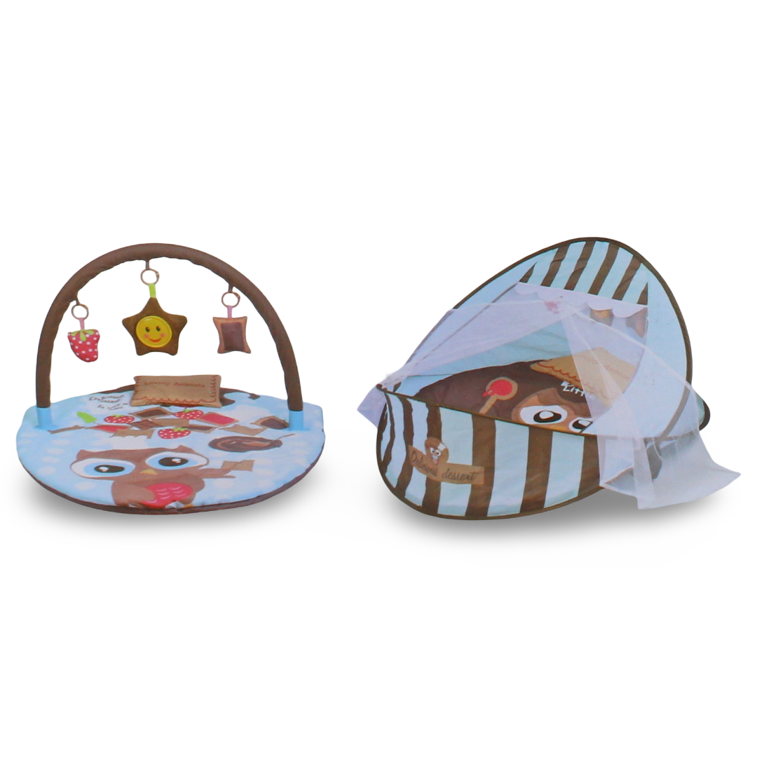 Tiibaby 2-in-1 Portable Baby Cot and Playmat