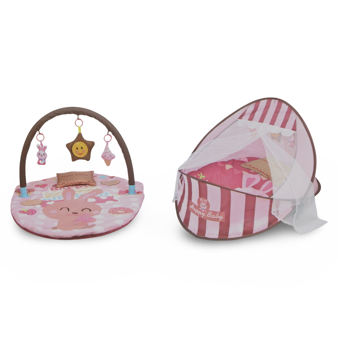 Tiibaby 2-in-1 Portable Baby Bed and Play Mat