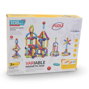 Variable Magnetic Rod Building Blocks Set - 108 Pcs