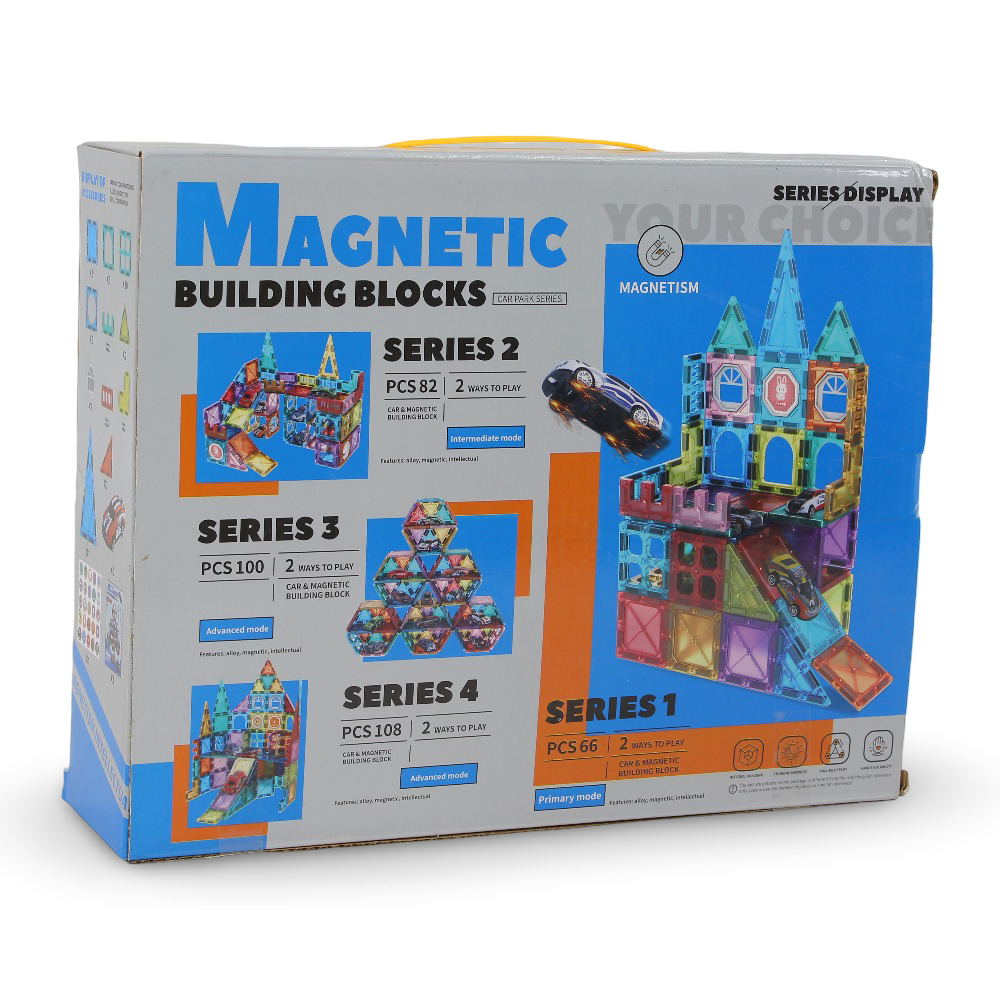 Magnetic Building Blocks – 66 Pcs