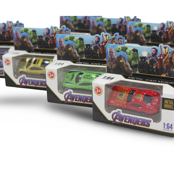 Metal Car Models 1:64 Scale Marvel Avengers (1 Pcs)