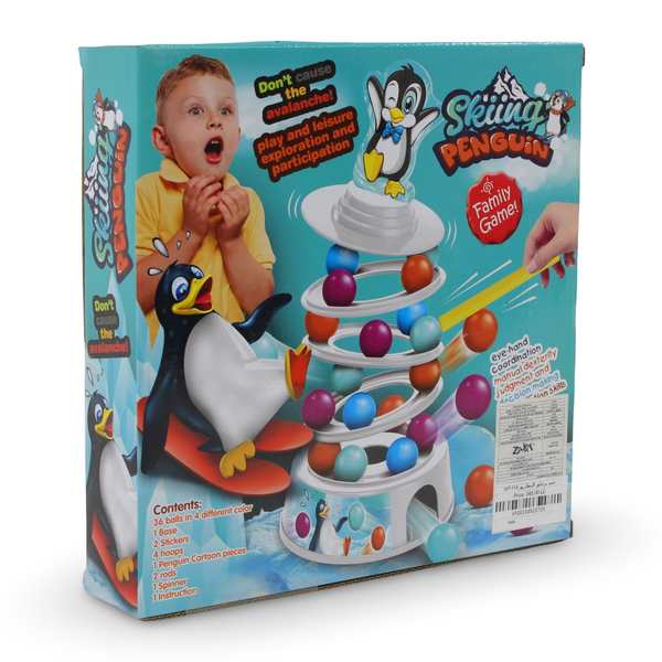 Skiing Penguin Balance Game – Family Fun Challenge