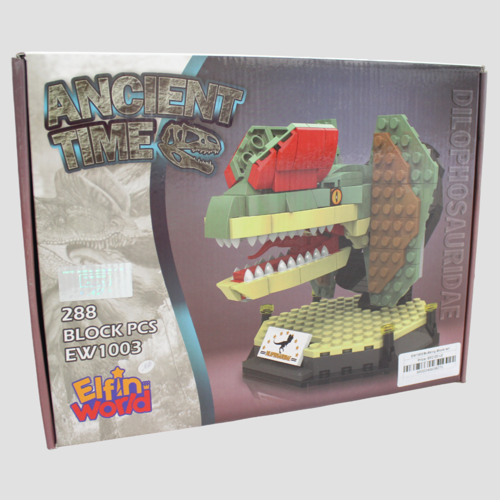 Jurassic Dinosaur Dilophosaurus Building Blocks - 288 Pcs