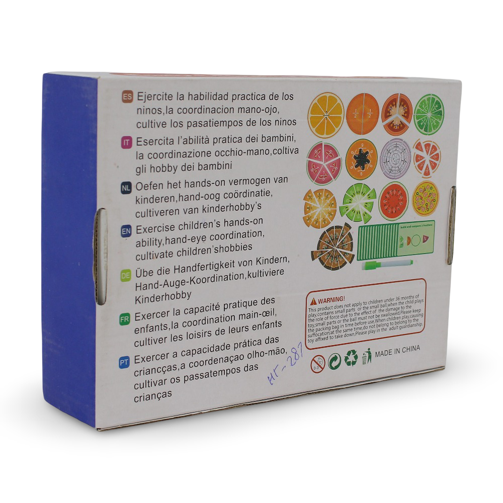 Early Learning Fractions Toy - 91 Pcs