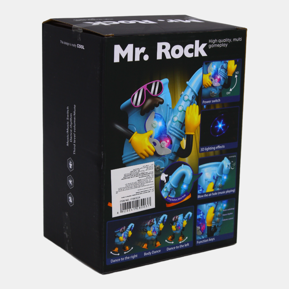 Mr.Rock Musical Cartoon Robot – Singing & Dancing Toy for Kids