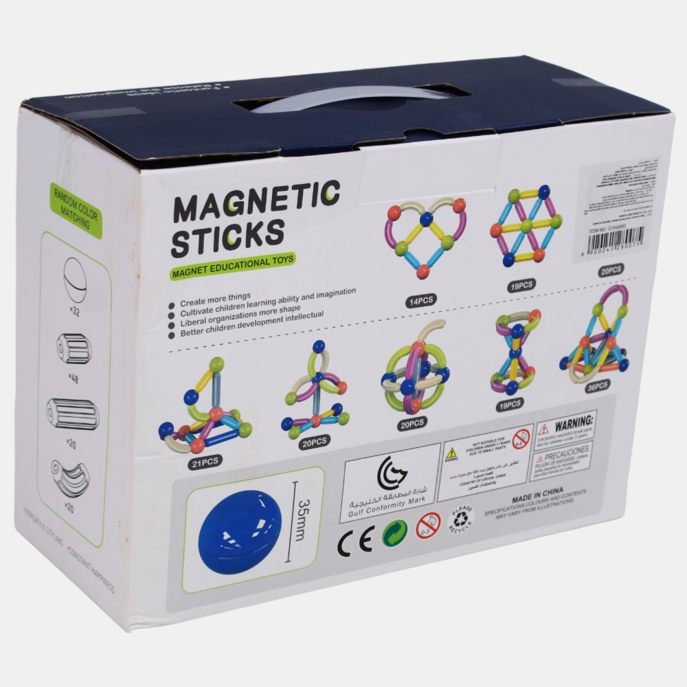 Magnetic Toy Set – 120 Pieces