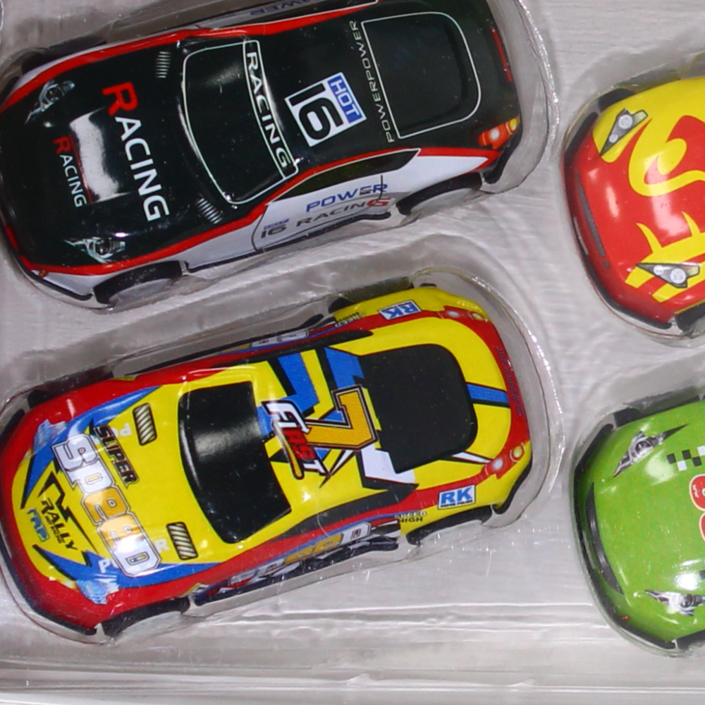 Set of 6 Racing Cars for Kids – Multicolor