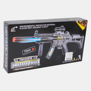 Light-Up Combat Machine Rifle – Battery-Operated Toy Gun with Sound & Rapid Fire Action