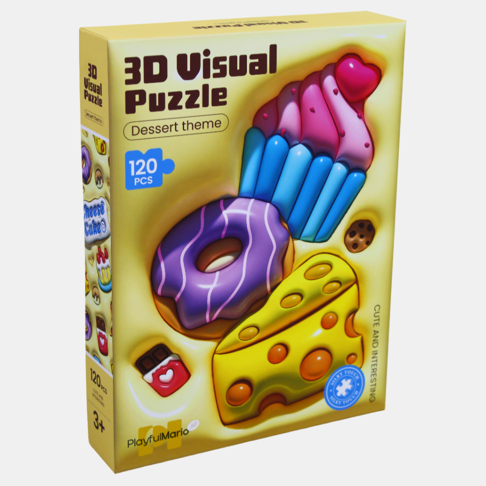 3-D Visual Puzzle - Dessert Theme