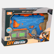 Puzzle Assembly Soft Bullet Gun – Safe & Fun Toy for Kids (Baby Blue)
