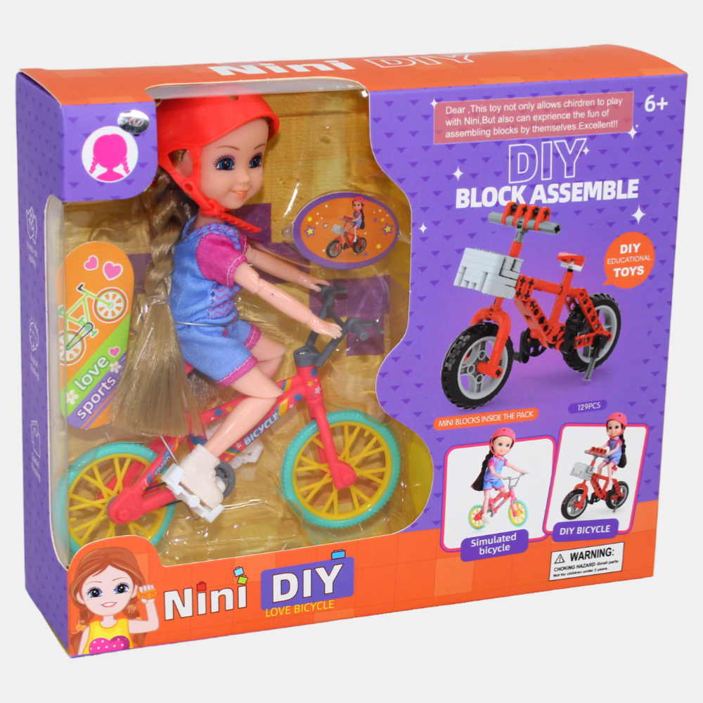 Nini Doll with Construction Toy – DIY Playset