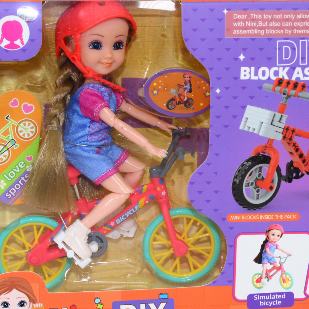 Nini Doll with Construction Toy – DIY Playset