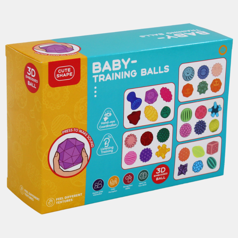 6-Pack Water Spray Sensory Balls for Babies – Soft & Textured Developmental Toy