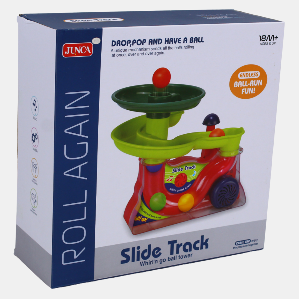 Educational Marble Run Toy – Slide Track & Popping Ball Set