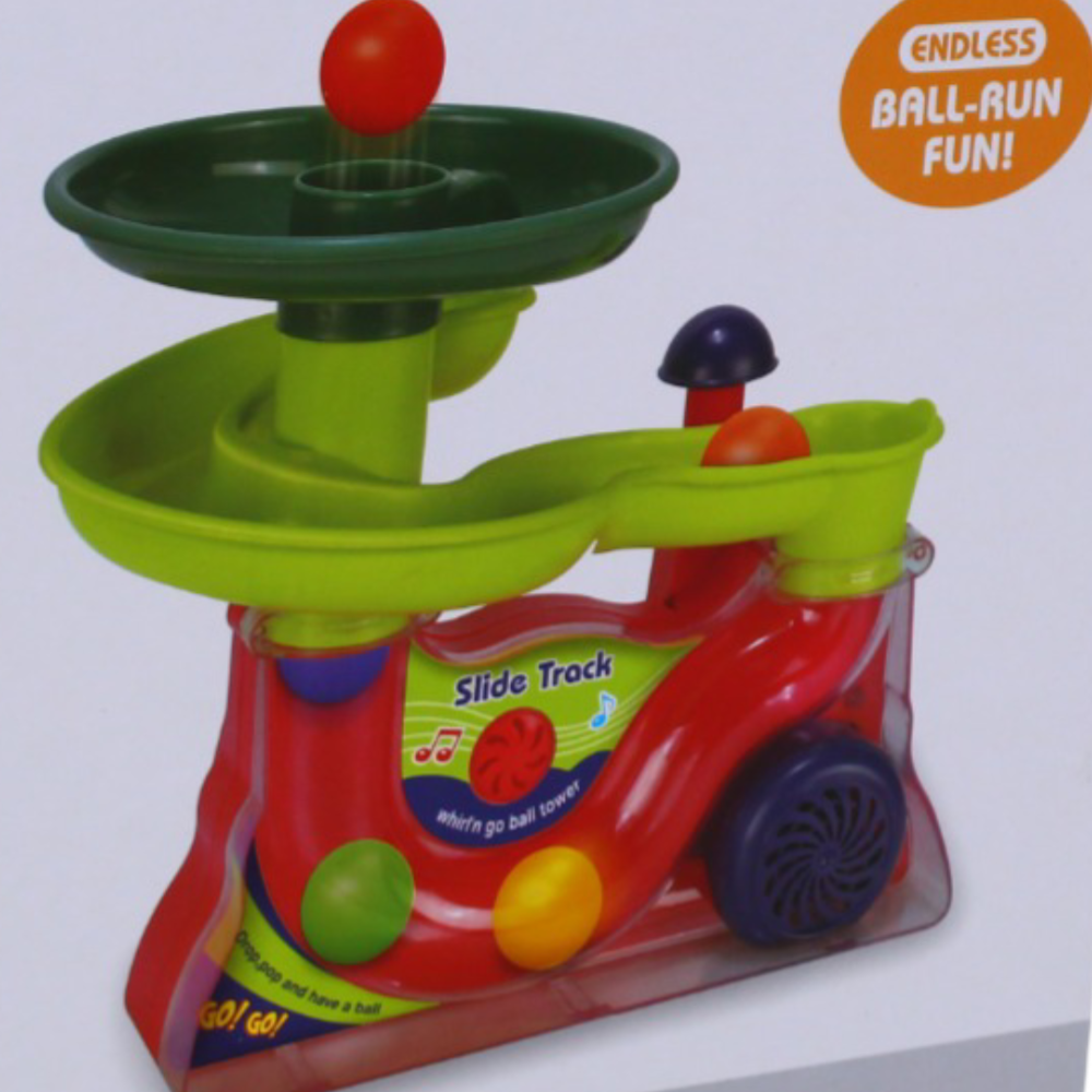Educational Marble Run Toy – Slide Track & Popping Ball Set