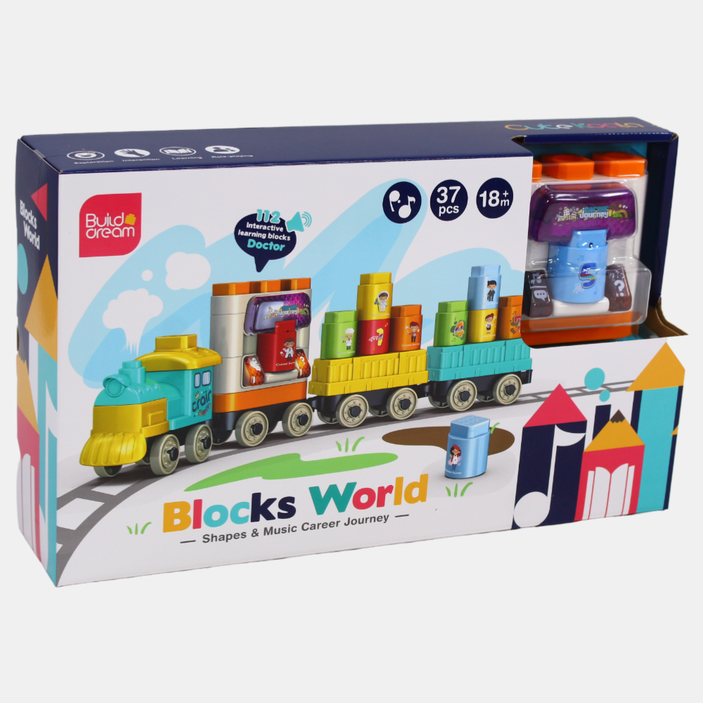 Voice Interactive Music LED Building Blocks – Educational DIY Toy