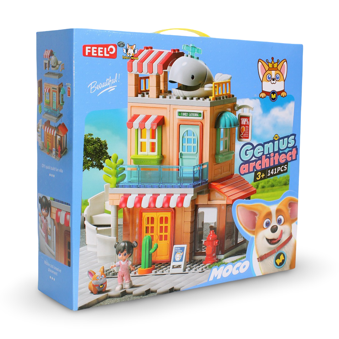 Feelo Genius Architect Villa Building Block Set – 141 Pcs