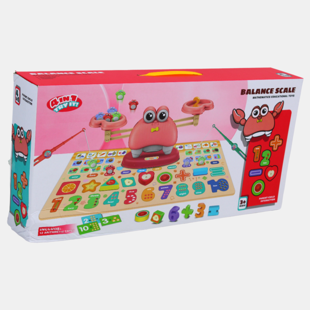 Crab Math Balance & Letter Matching Toy – Fun Learning for Kids