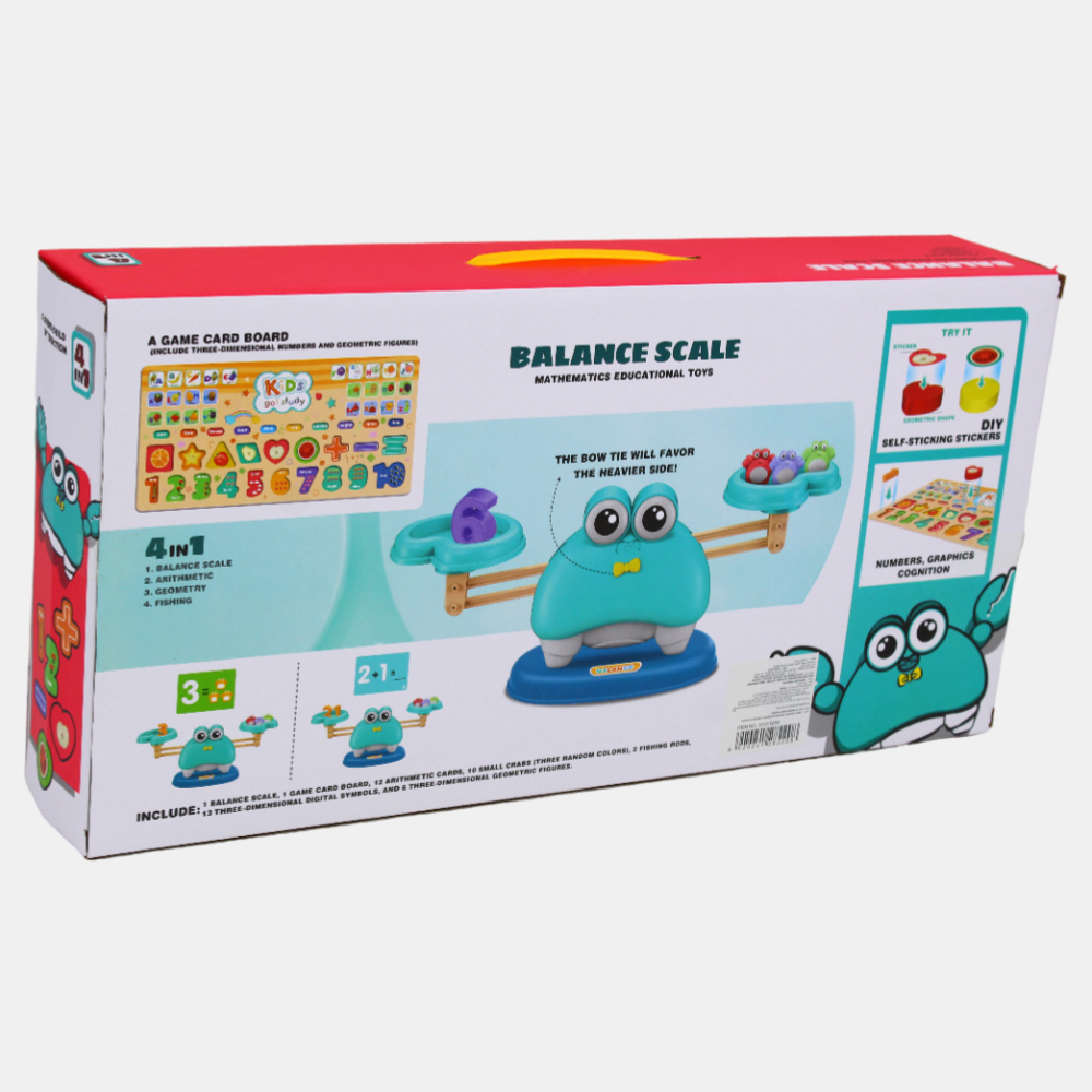 Crab Math Balance & Letter Matching Toy – Fun Learning for Kids