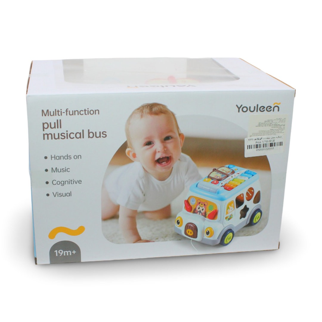 Youleen Multi-Function Pull Musical Bus