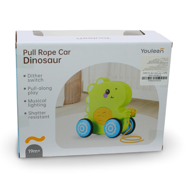 Youleen Pull Rope Car Dinosaur