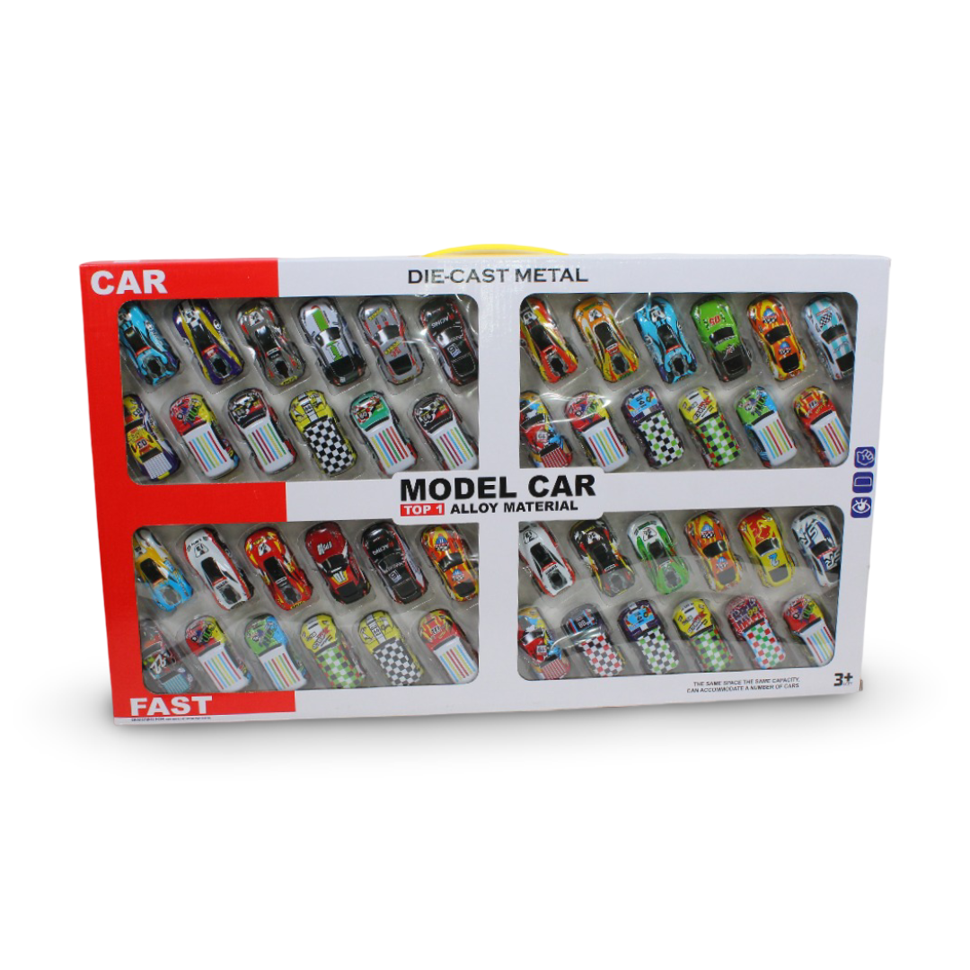 Die-cast Alloy Metal Model Car Toy Set – 48 Pcs - Toys - Egypt