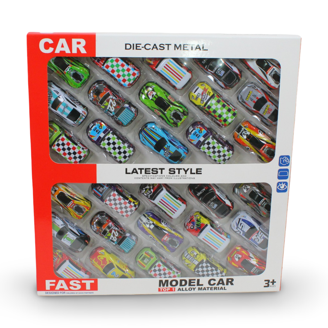 Die-Cast Metal Toy Racing Cars