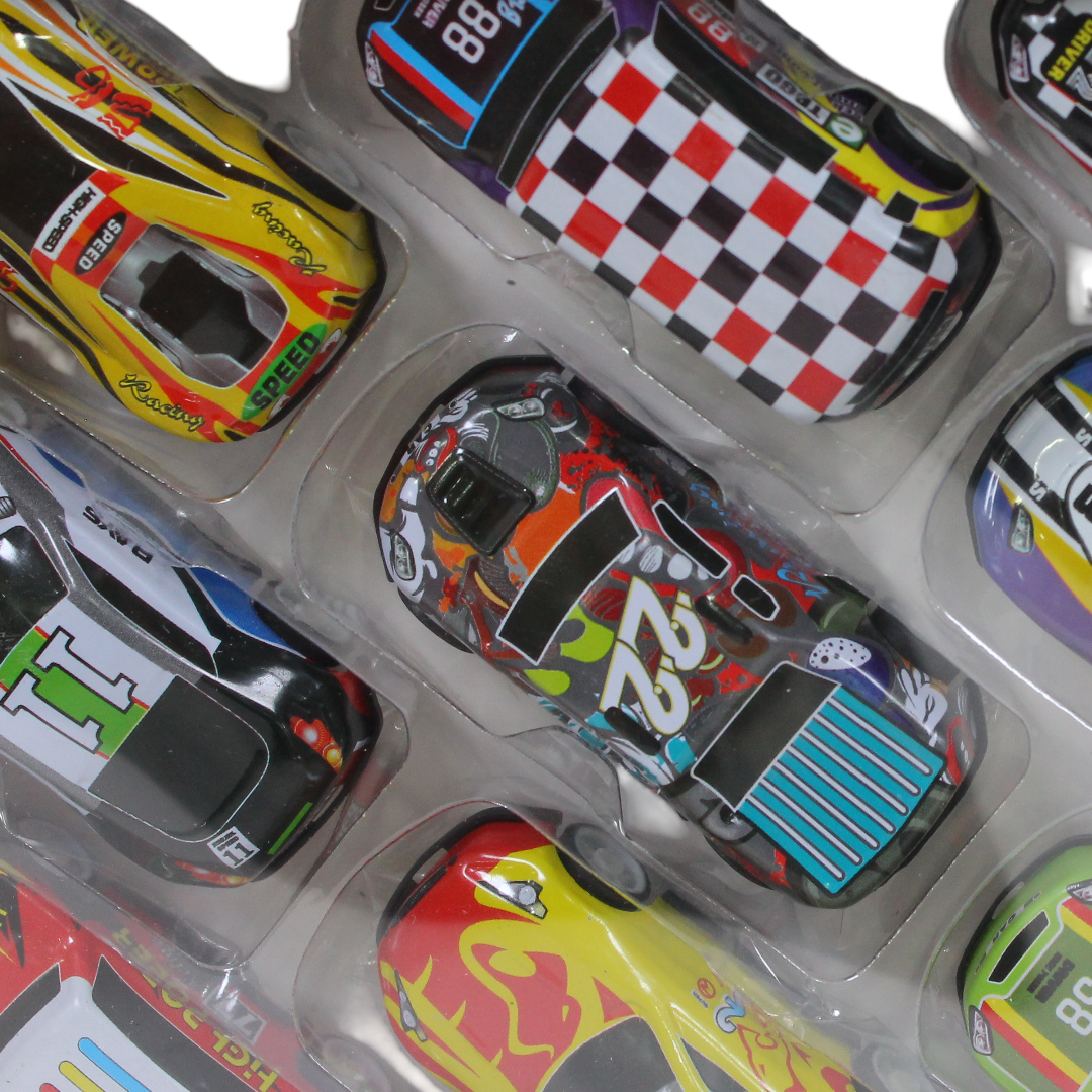 Die-Cast Metal Toy Racing Cars