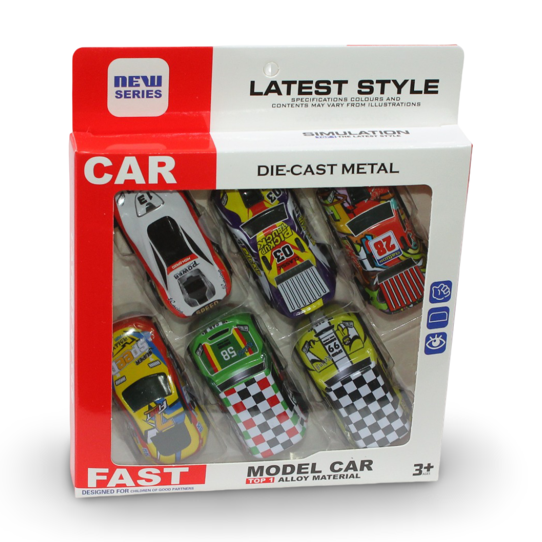 Die-Cast Metal Racing Toy Cars