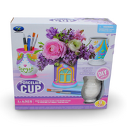 Xingxing Yuan DIY Porcelain Cup and Vase Painting Set – 9 Pcs