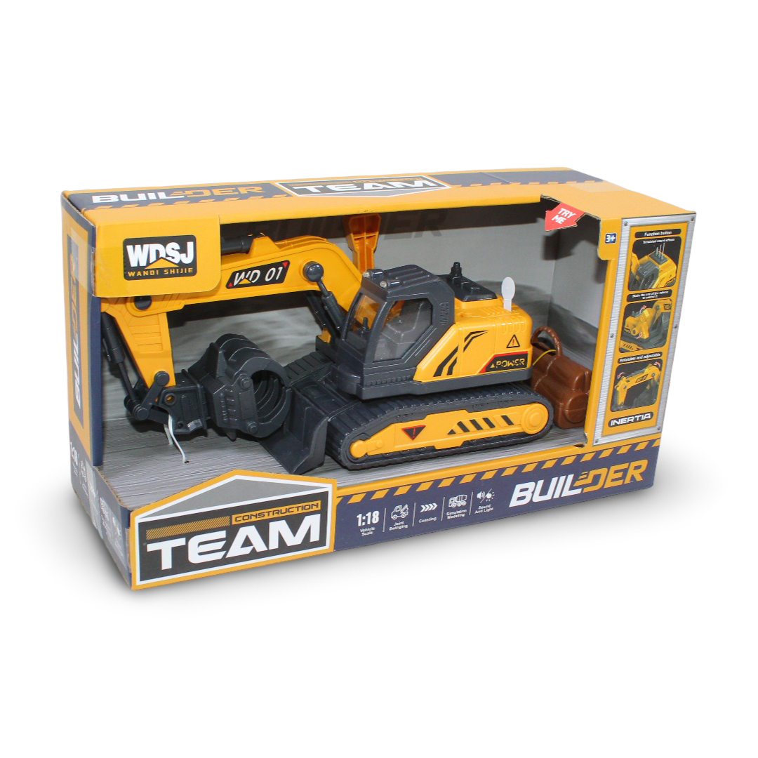 WDSJ Construction Team Inertia-Powered Toy Builder