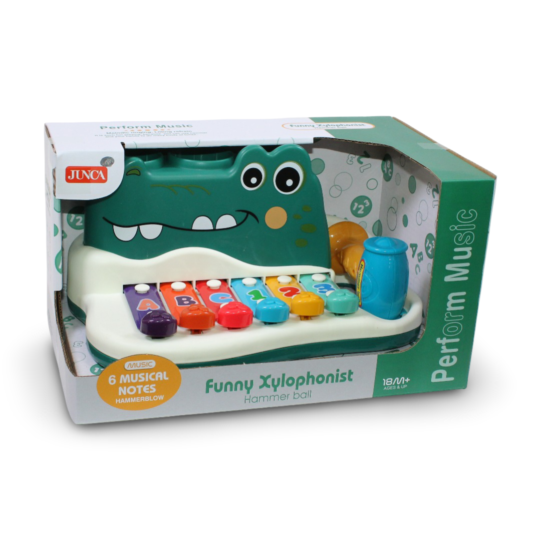 Junca Crocodile Funny Xylophonist - Toys