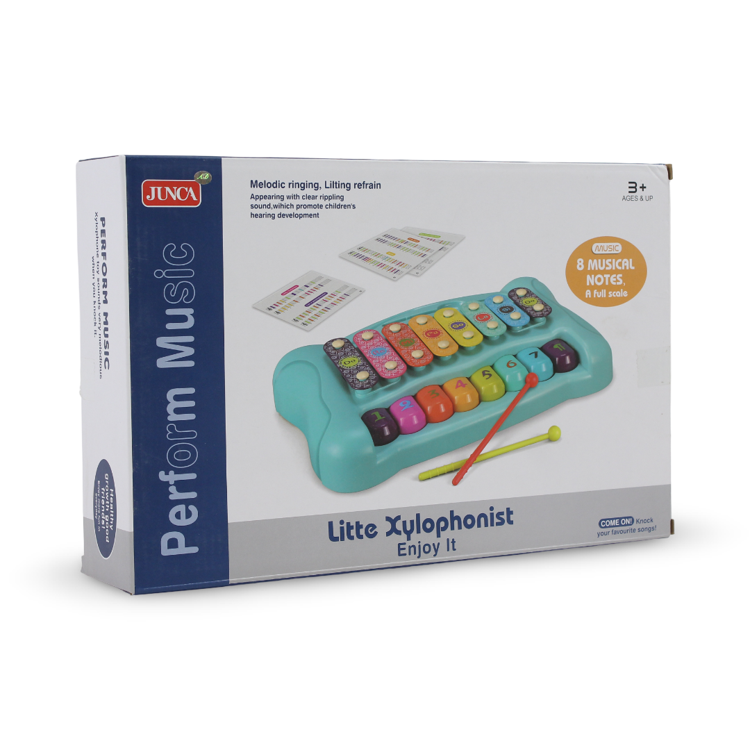 Junca Little Xylophonist Colorful 8-Note Musical Toy Xylophone