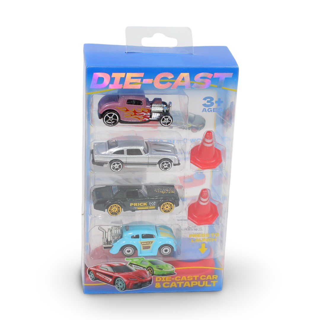 Die-Cast Car and Catapult Set