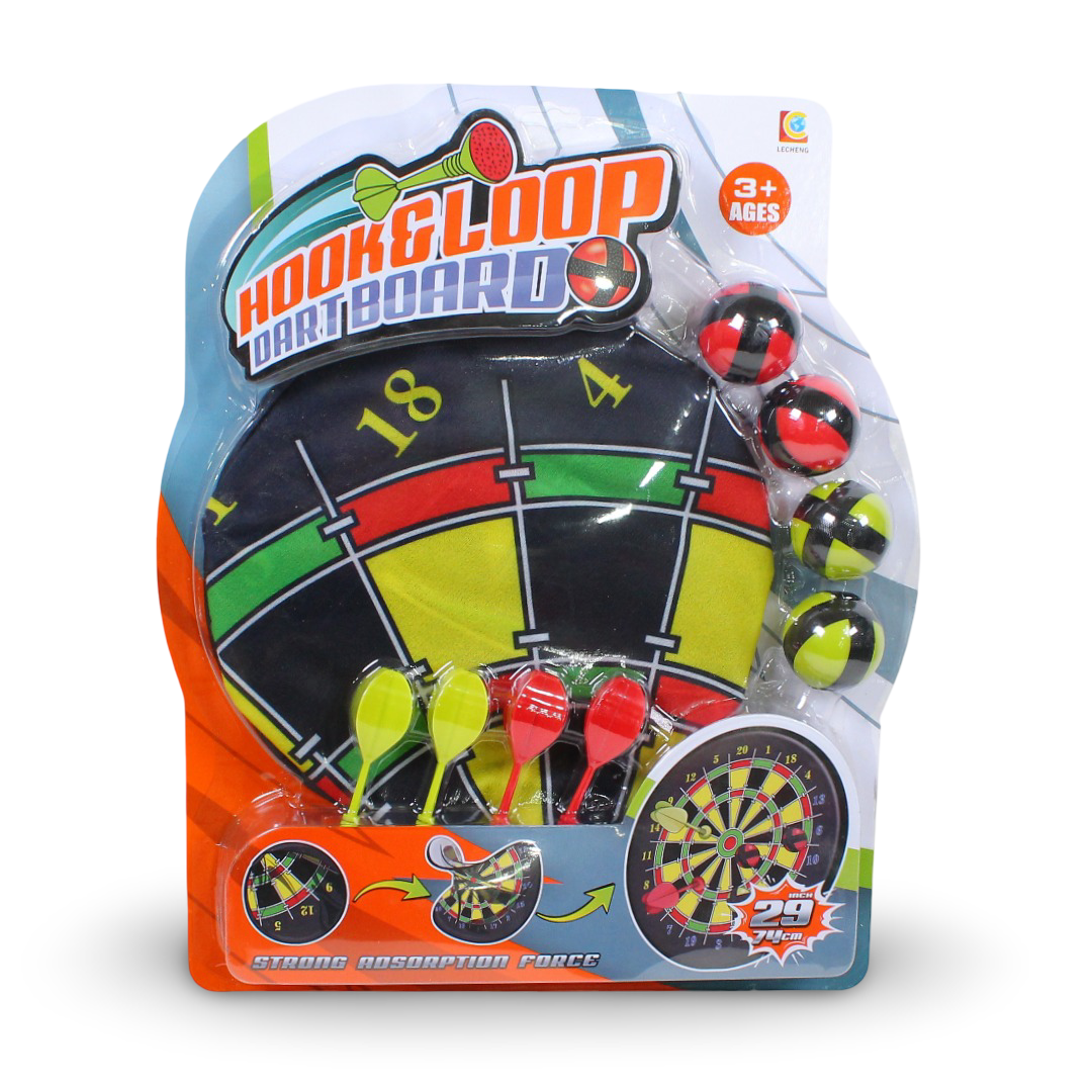 LeCheng Hook and Loop Safety Dartboard Set - Toys