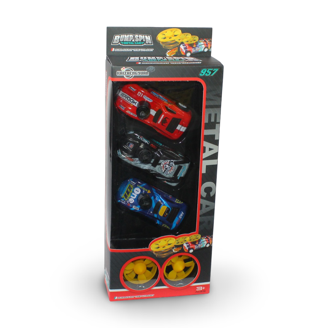 Krizhengyuan "Bump Spin" Metal Car Set - Toys