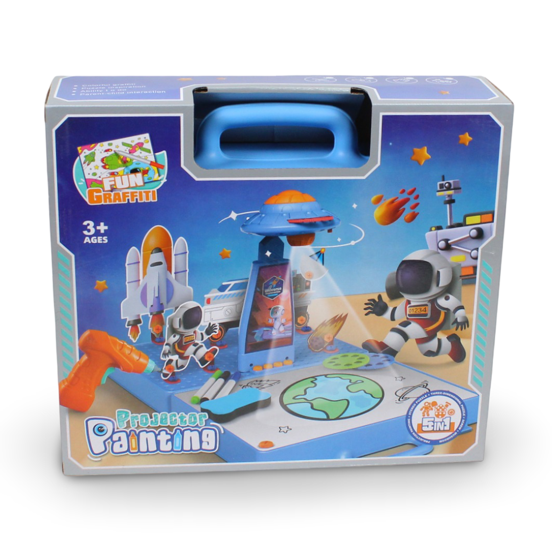 Fun Graffiti Projector Painting Set 5in1 (Boys) - Toys