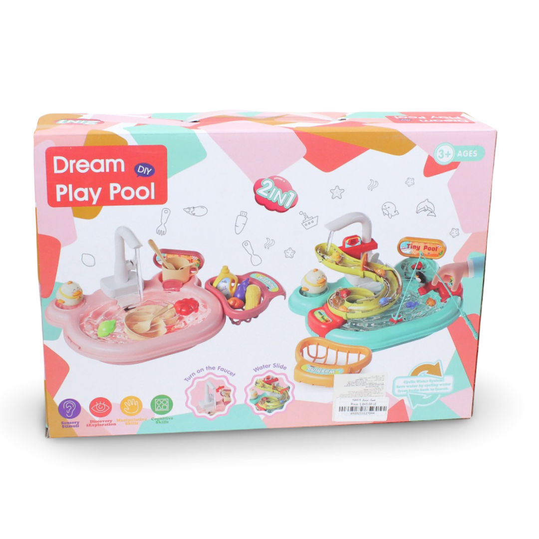 Inbealy Dream Play Pool 2-in-1