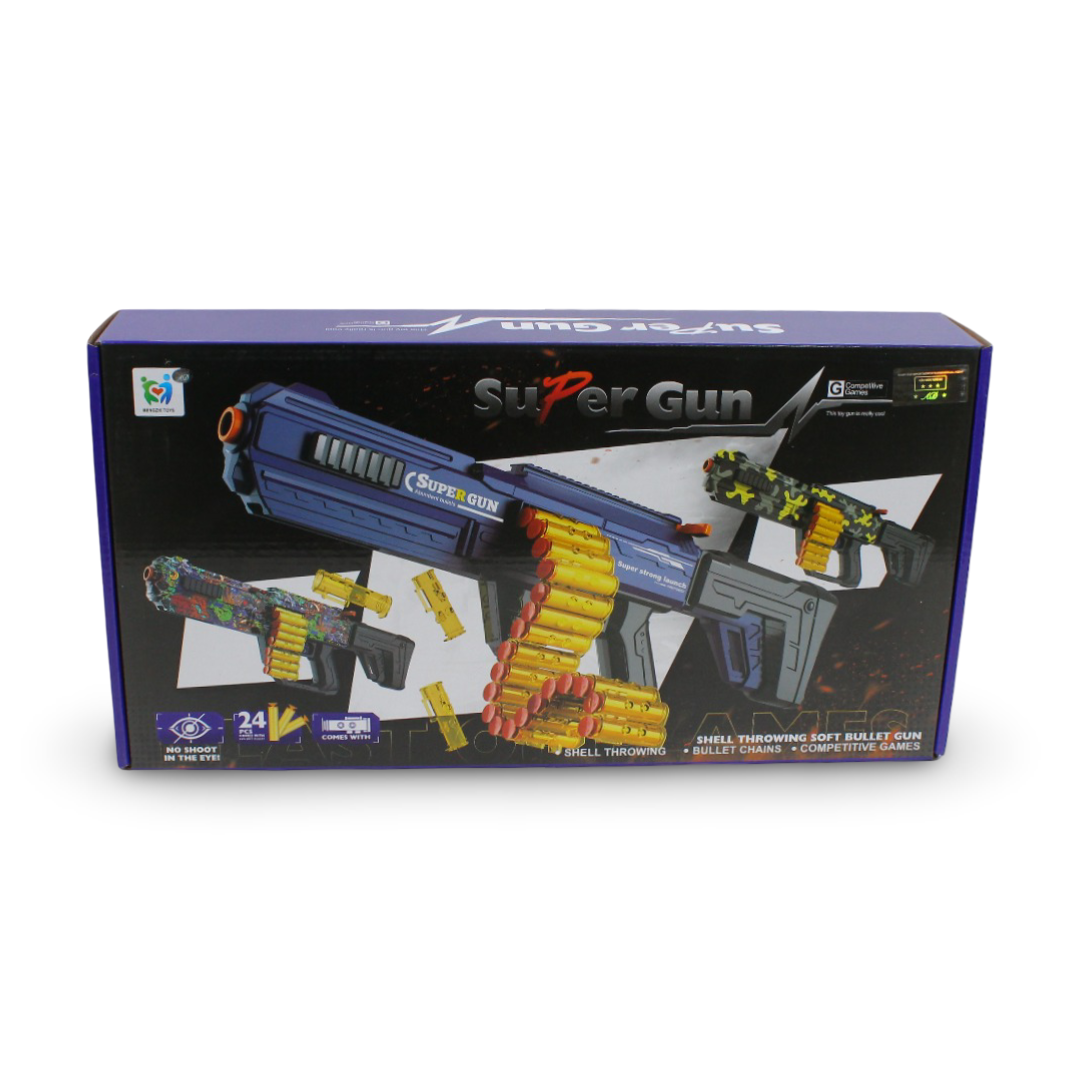Upgradeable Super Gun with Soft Bullet - Toys - Egypt