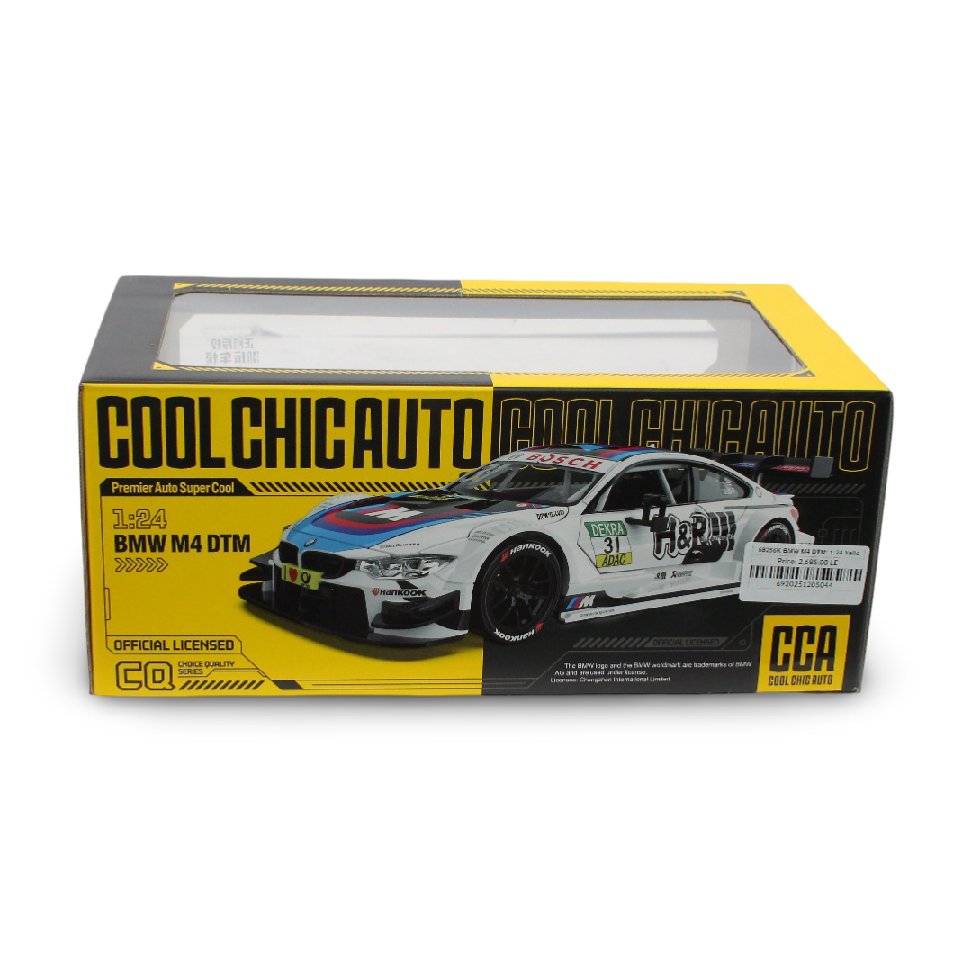 CCA 1:24 Scale Die-Cast BMW M4 DTM – Yellow