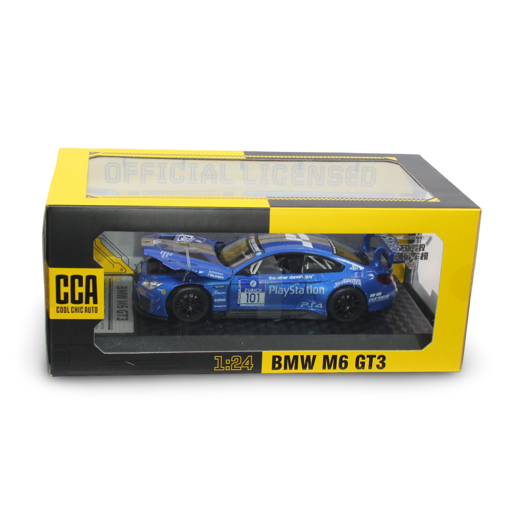CCA 1:24 Scale Die-Cast BMW M6 GT3 – Blue